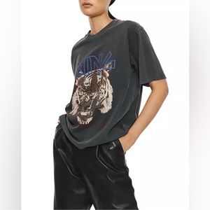 ANINE BING tiger graphic tee